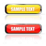 Bright Yellow and Red Indicator Lights with Sample Text